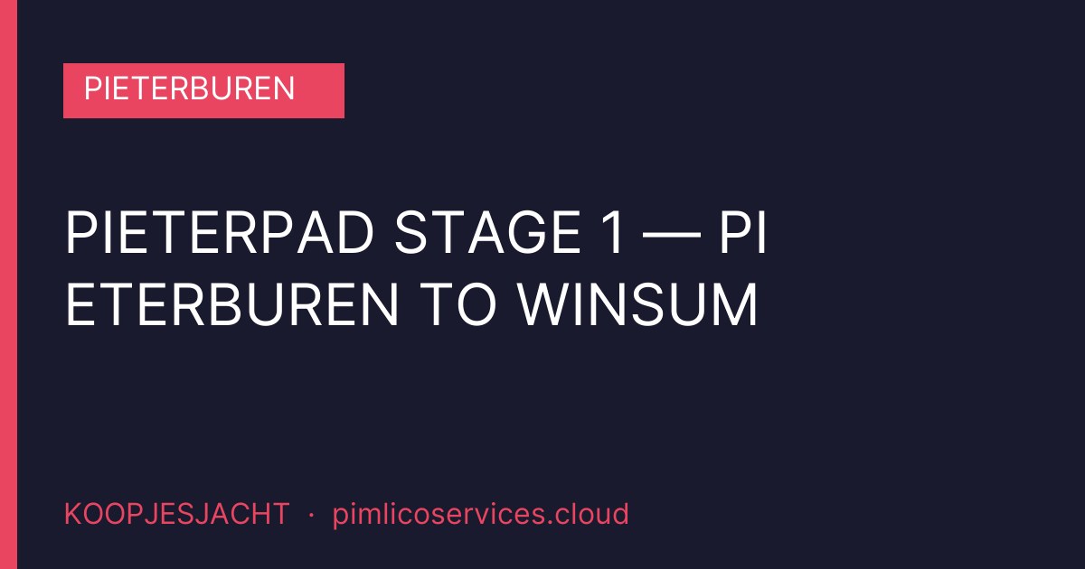 Pieterpad Stage 1 — Pieterburen to Winsum