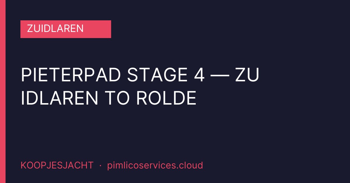 Pieterpad Stage 4 — Zuidlaren to Rolde